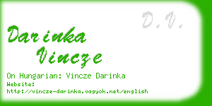 darinka vincze business card